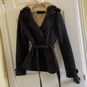 Fleece lined cotton jacket